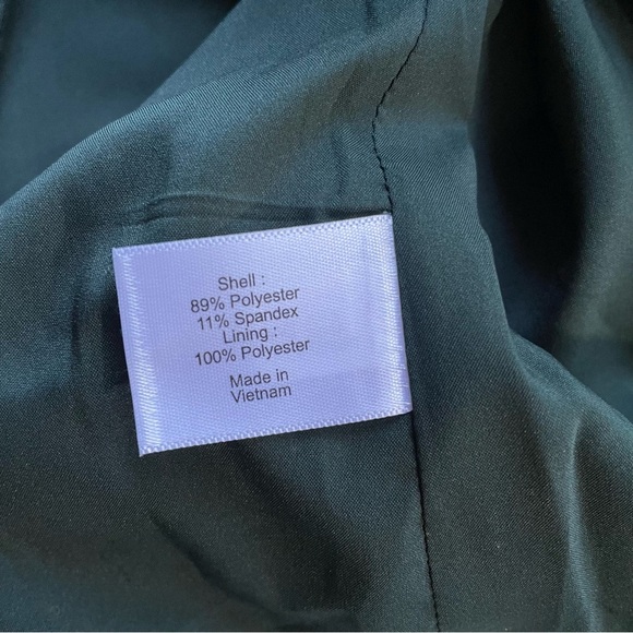 Lane Bryant The Bryant Blazer Green Floral Bell Sleeve Size 16 - Picture 4 of 9